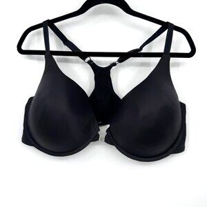 Parish Fe Black Racerback Underwire Bra 44DDD With Front Closure